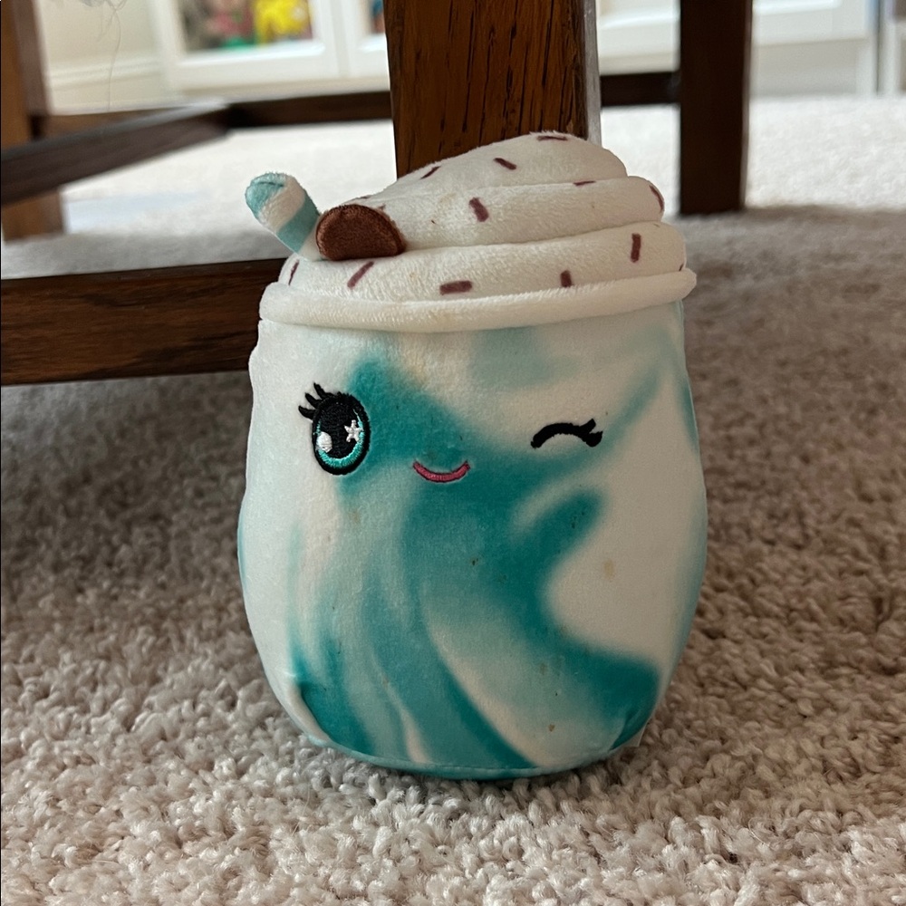 Mint chocolate chip milkshake squishmallow
